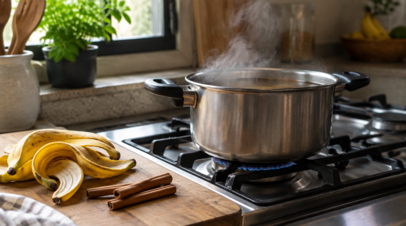 Casca de banana com canela pode ajudar a disfarçar cheiro de fritura