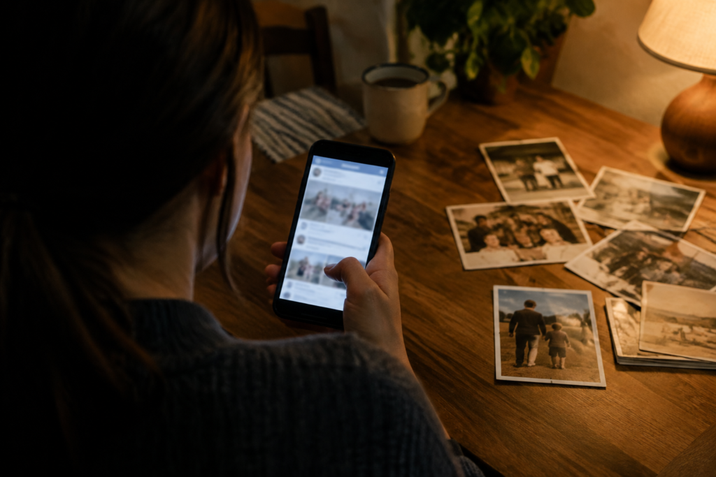 Perfil falso usou fotos antigas para contar vida de outra pessoa nas redes